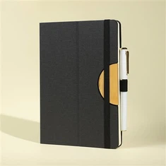 Notebook A5 com suporte para telefone